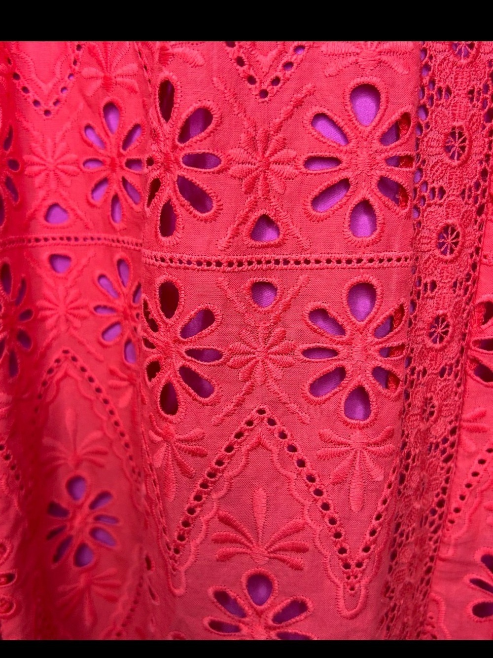 ❤️ Vineyard Vines Red Eyelet Maxi Dress ❤️ size 10 - Picture 8 of 9